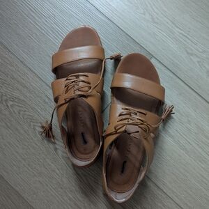 Madewell Tan Leather Sandals